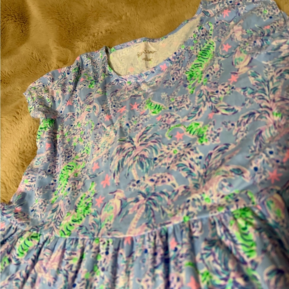 Lilly Pulitzer Gianna Peri Blue The Turtle Package Dress in Blue Small Women’s - Picture 2 of 4